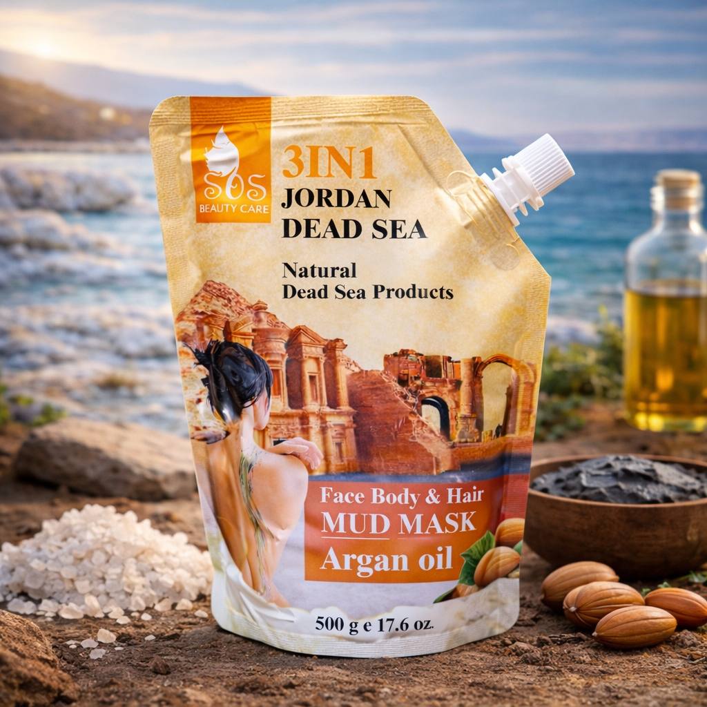 Dead Sea Mud Mask Argan Oil – 3-in-1