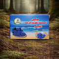 Natural Moroccan blue indigo soap bar for skin brightening, deep cleansing, and natural skincare routine